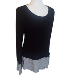 White House Black Market Striped Top for Women - Size L